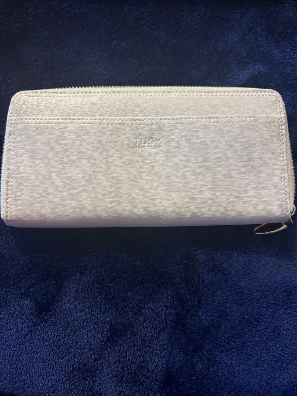Cream Zip-Around Wallet